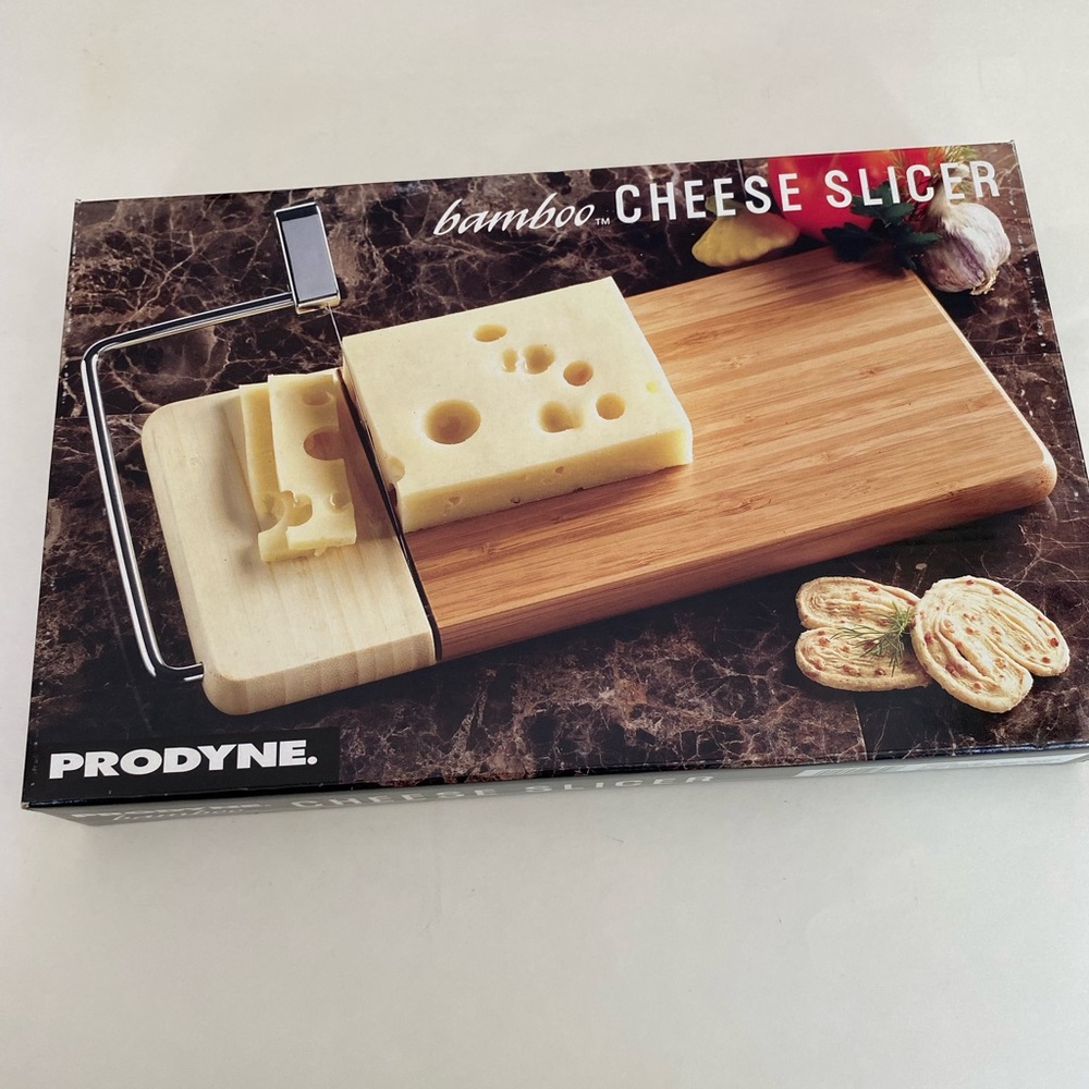 Prodyne Bamboo Cheese Slicer New in Box
